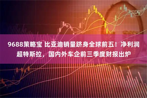 9688策略宝 比亚迪销量跻身全球前五!净利润超特斯拉,国内外车企前三季度财报出炉